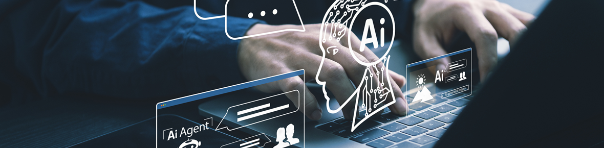 Laptop showing main AI and Agentic AI